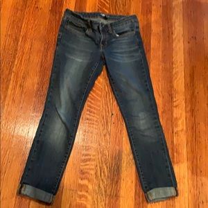 Gap cuffed blue  jeans.